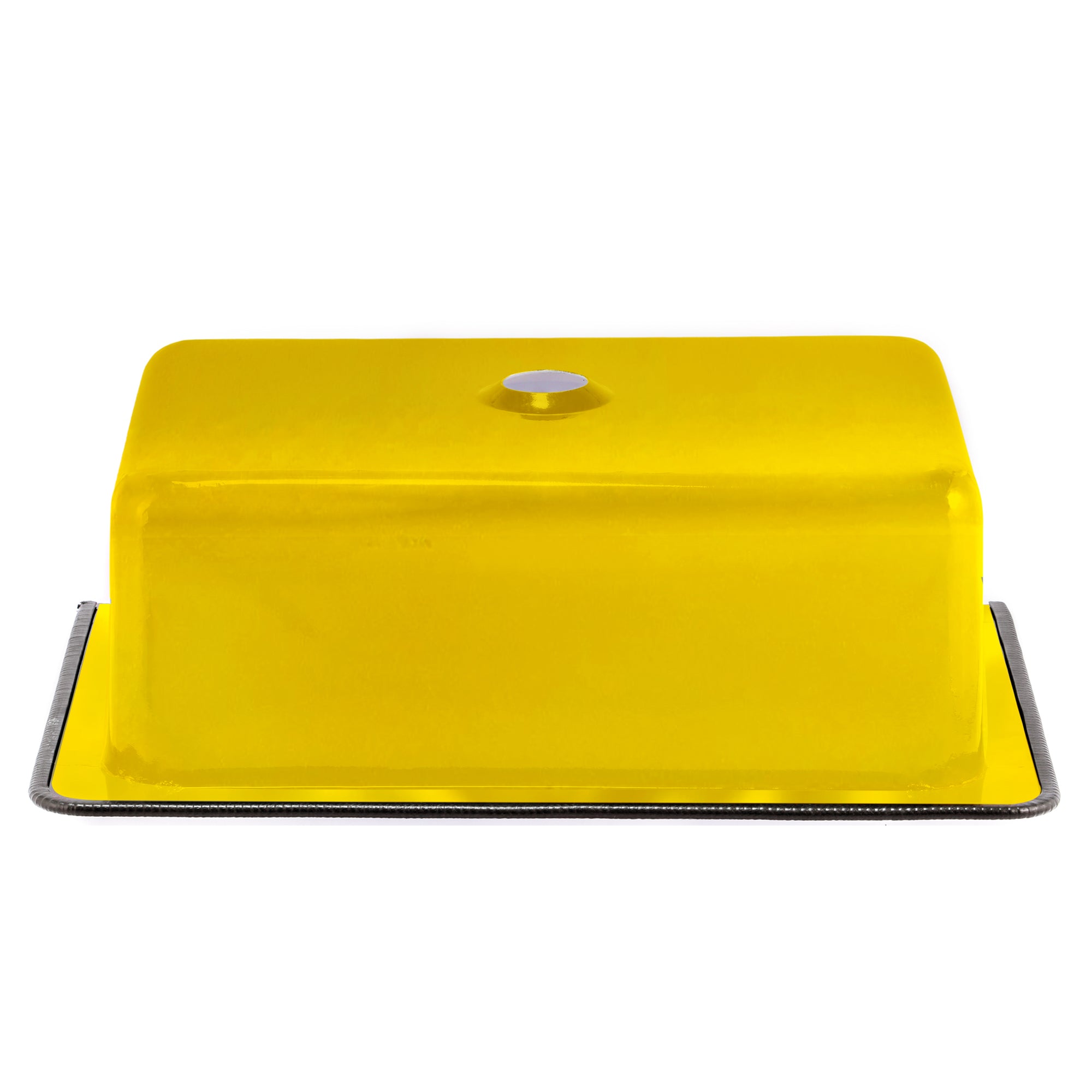 Nantucket Sinks Anchor 20" Wallmount Iron Utility Sink with Accessories, Yellow/White, NS-ACBS20-YLWW