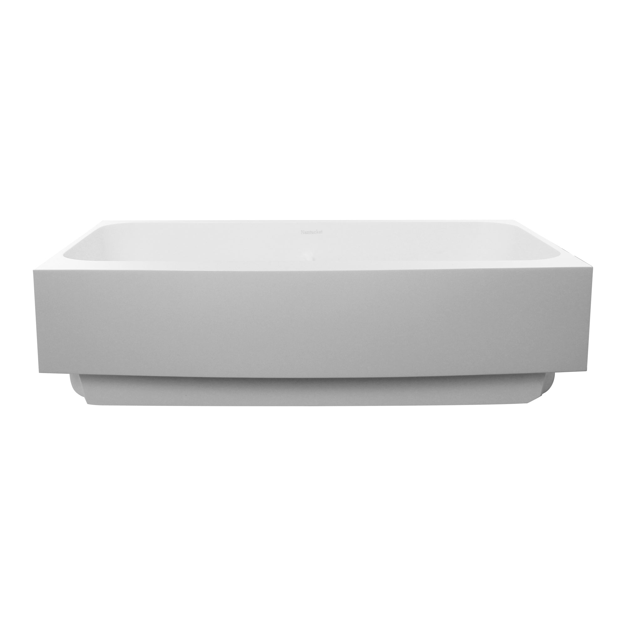 Nantucket Sinks Glacierstone 31" Retrofit Double Bowl Farmhouse Sink, White, NS-GSEZA32D - The Sink Boutique