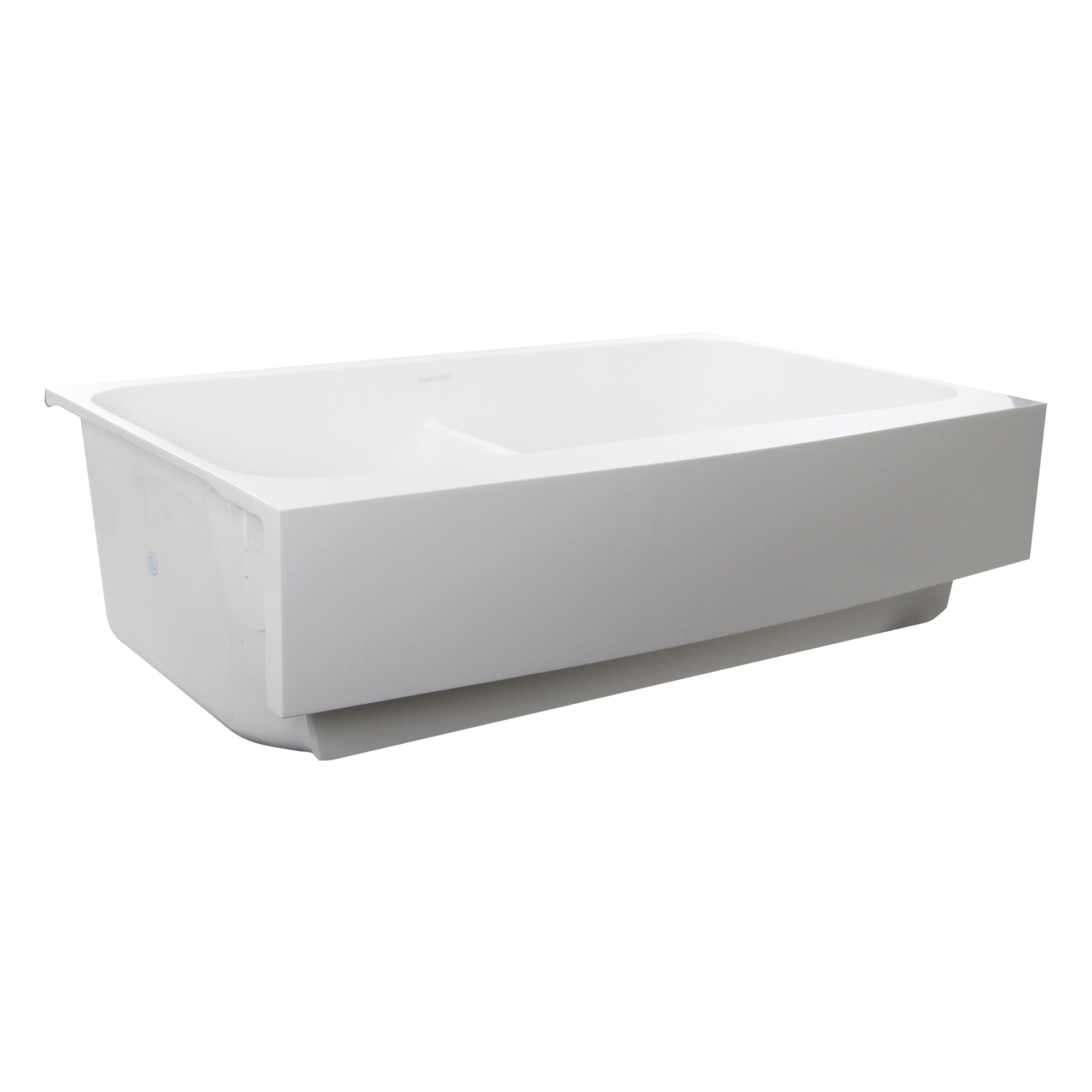 Nantucket Sinks Glacierstone 31" Retrofit Double Bowl Farmhouse Sink, White, NS-GSEZA32D - The Sink Boutique