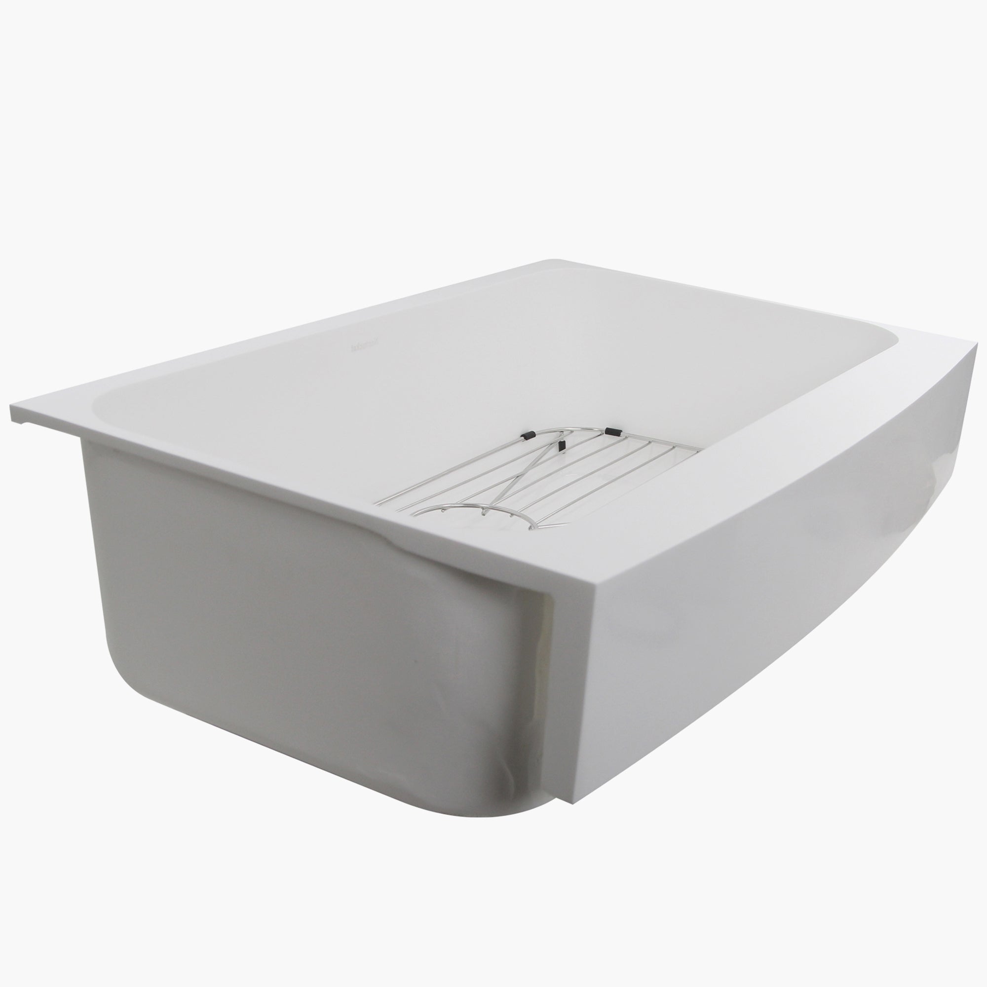 Nantucket Sinks Glacierstone 31" Retrofit Farmhouse Sink, White, NS-GSEZA32S - The Sink Boutique