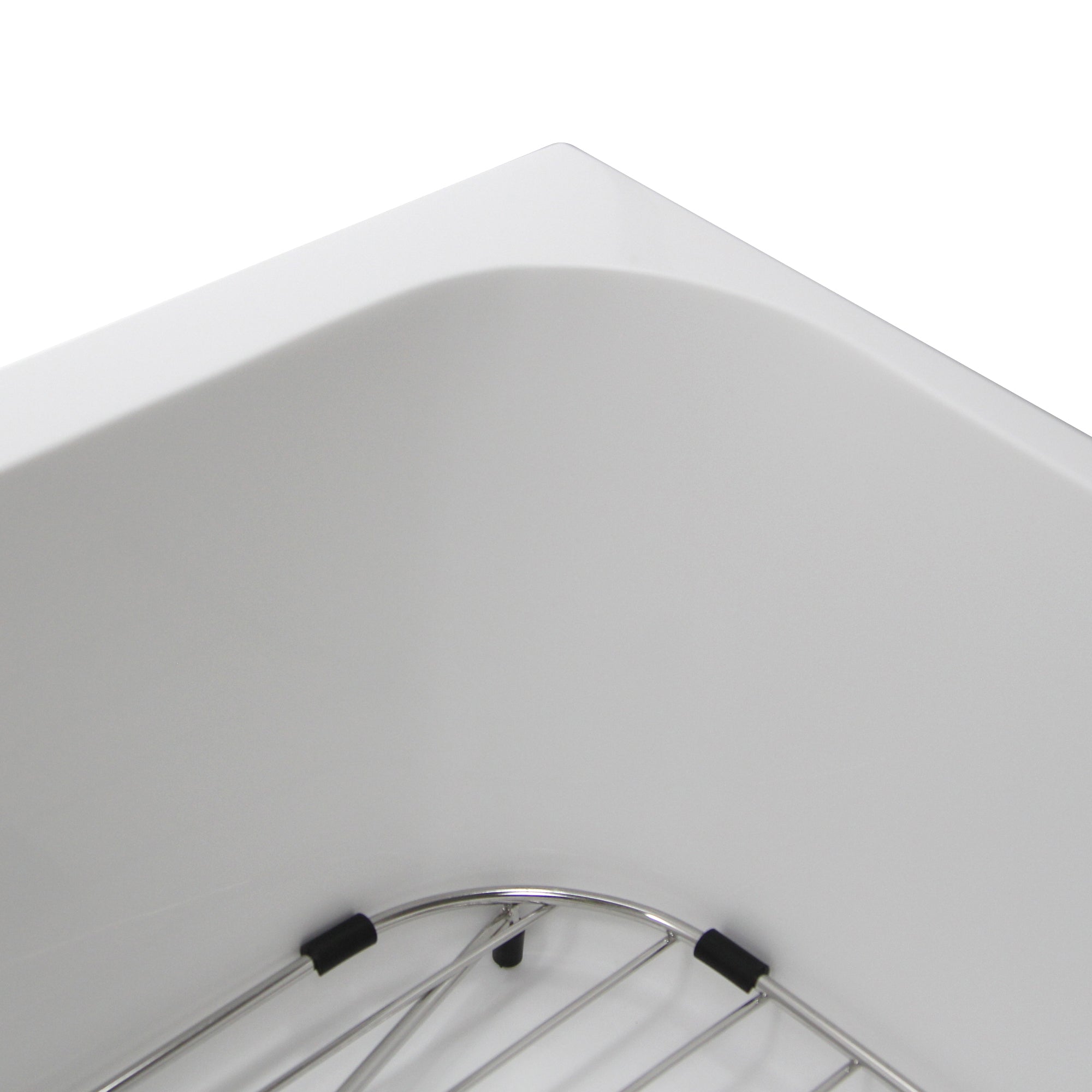 Nantucket Sinks Glacierstone 31" Retrofit Farmhouse Sink, White, NS-GSEZA32S - The Sink Boutique
