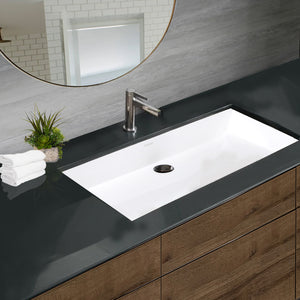 Alternate Image for Nantucket Sinks Glacierstone 36" Bathroom Sink, White, NS-GSTR36
