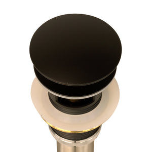 Alternate Image for Nantucket Sinks' Matte Black Finish Umbrella Drain With Overflow NS-UDMB-OF