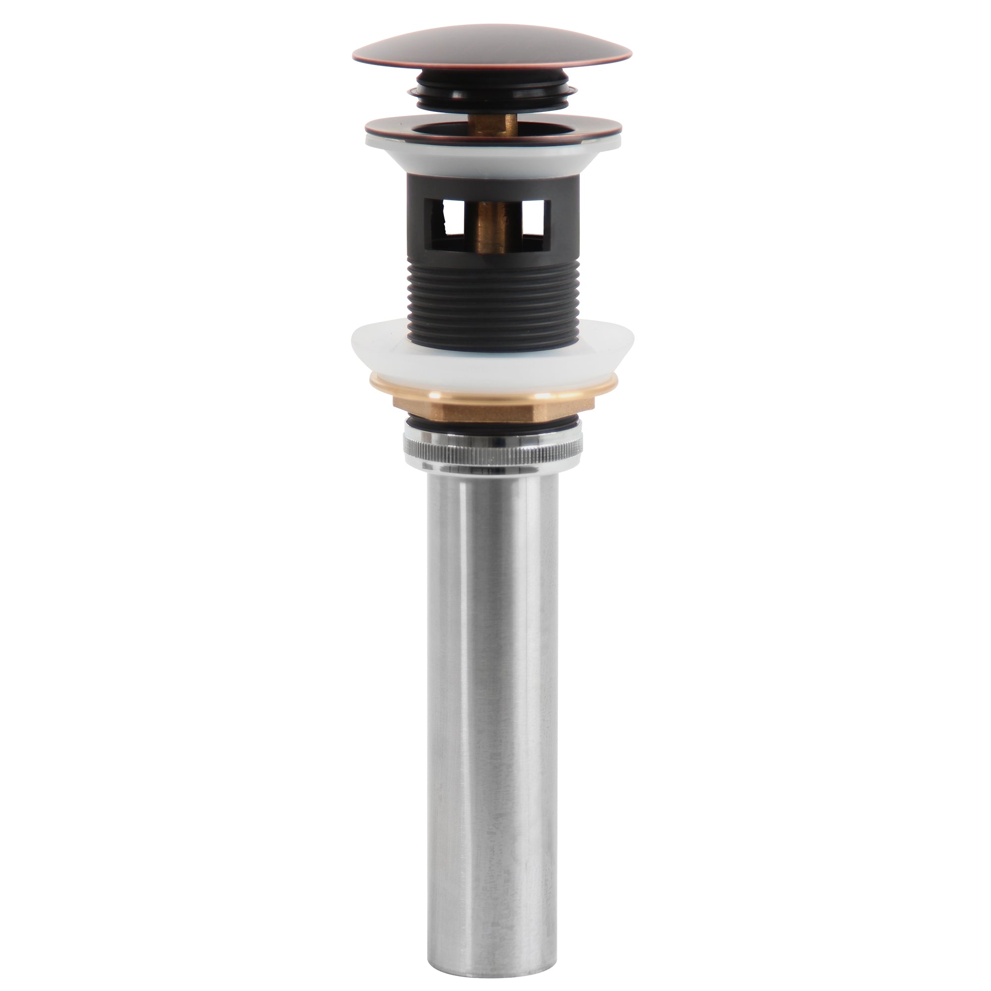 Nantucket Sinks Oil Rubbed Bronze Finish Umbrella Drain With Overflow NS-UDORB-OF - The Sink Boutique