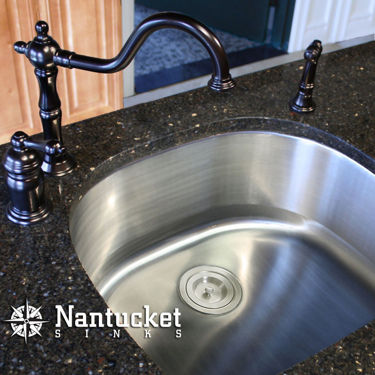 Nantucket Sinks Sconset 24" Stainless Steel Kitchen Sink, NS03i-16 - The Sink Boutique