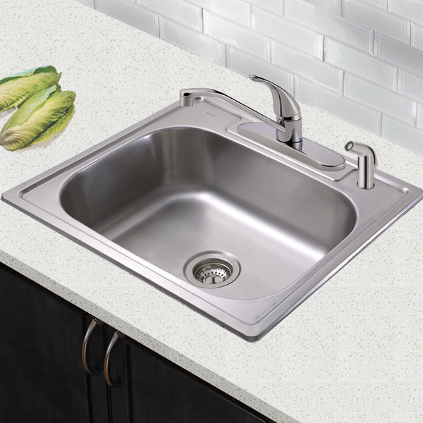 Nantucket Sinks Madaket 25" Stainless Steel Kitchen Sink, NS2522-8