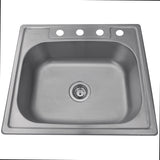 Nantucket Sinks Madaket 25" Stainless Steel Kitchen Sink, NS2522-8 - The Sink Boutique