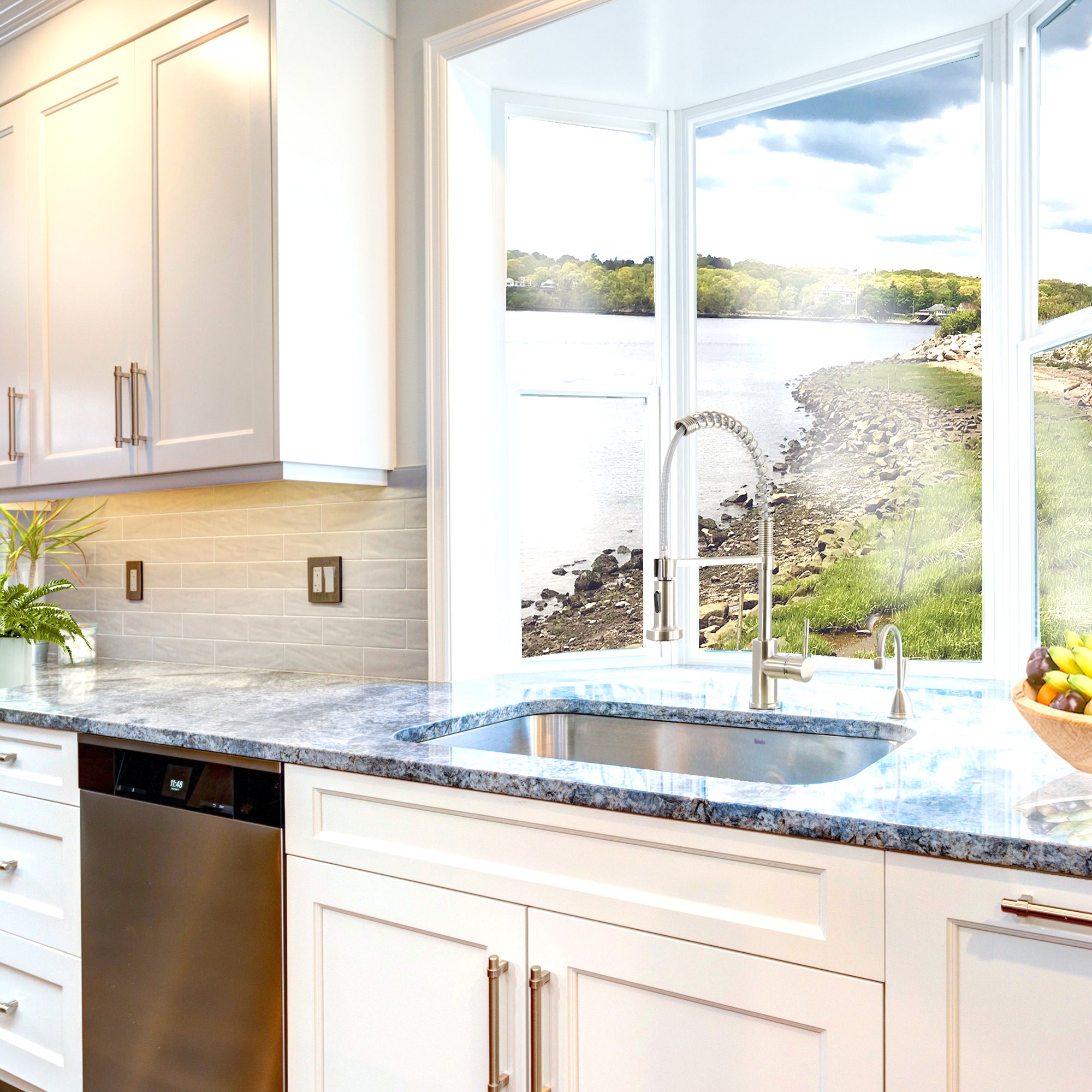 Nantucket Sinks Sconset 30" Stainless Steel Kitchen Sink, NS3018-9-16 - The Sink Boutique
