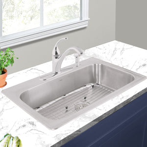 Alternate Image for Nantucket Sinks Madaket 33" Stainless Steel Kitchen Sink, 18 Gauge, NS3322-8