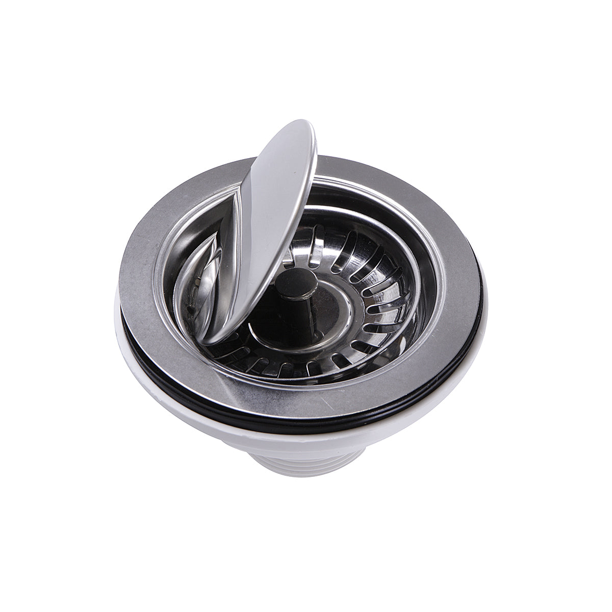 Nantucket Sinks NS35LCC-CH Chrome Flip Top Crumb Cup Kitchen Drain - The Sink Boutique