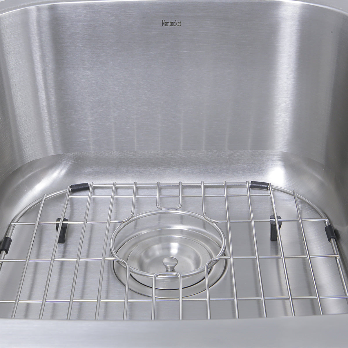 Nantucket Sinks Sconset 32" Stainless Steel Kitchen Sink, 60/40 Double Bowl, NS503-16-CB - The Sink Boutique