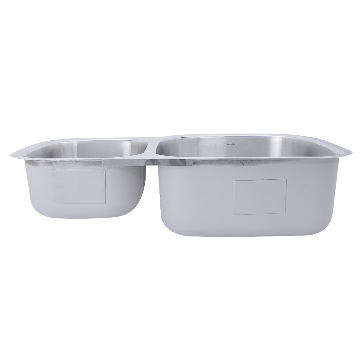 Nantucket Sinks Sconset 33" Stainless Steel Kitchen Sink, 70/30 Double Bowl, NS7030-R-16 - The Sink Boutique