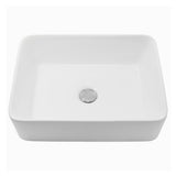 Nantucket Sinks Brant Point 19" Ceramic Bathroom Sink, White, NSV105