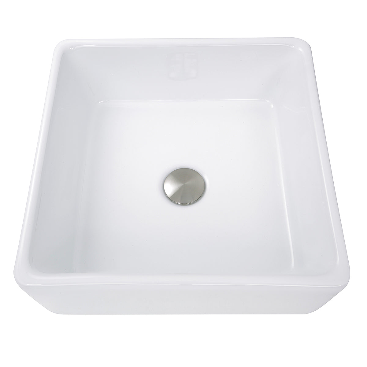 Main Image for Nantucket Sinks Brant Point 15" Ceramic Bathroom Vessel Sink, White, NSV107A
