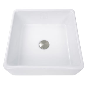 Alternate Image for Nantucket Sinks Brant Point 15" Ceramic Bathroom Vessel Sink, White, NSV107A