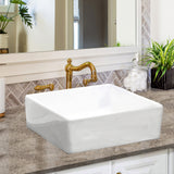 Nantucket Sinks Brant Point 15" Ceramic Bathroom Sink, White, NSV107A - The Sink Boutique