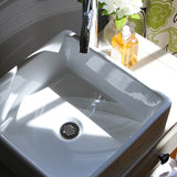 Nantucket Sinks Brant Point 15" Ceramic Bathroom Sink, White, NSV107A - The Sink Boutique