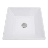 Nantucket Sinks Brant Point 16" Ceramic Bathroom Sink, White, NSV109