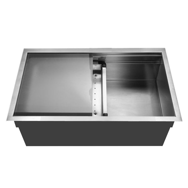 Houzer 32" Stainless Steel Undermount Large Single Bowl Kitchen Sink, NVS-5200