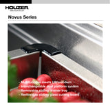 Houzer 32" Stainless Steel Undermount Large Single Bowl Kitchen Sink, NVS-5200 - The Sink Boutique