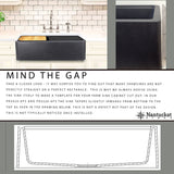 Nantucket Sinks Rockport 30" Granite Composite Workstation Farmhouse Sink with Accessories, Black, PR3020-APS-BL