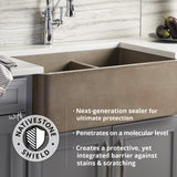 Native Trails 48" NativeStone Vanity Top in Pearl- Vessel Cutout with No Faucet Hole, NSV48-PV