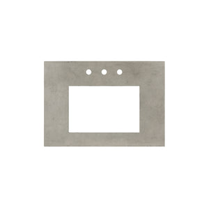 Alternate Image for Native Trails 30" NativeStone Vanity Top, Ash, Rectangle 18x12 with 3 Faucet Holes, VT30-R1812-A-3