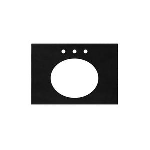 Alternate Image for Native Trails 30" Native Stone ADA Vanity Top, Charcoal, Oval with 3 Faucet Holes, VT30-O1714-C-3