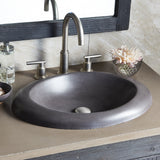 Native Trails 30" NativeStone Vanity Top in Earth- Oval with 8" Widespread Cutout, NSV30-EO