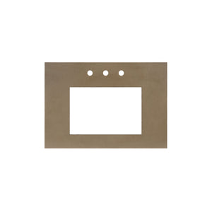 Alternate Image for Native Trails 30" NativeStone Vanity Top, Earth, Rectangle 18x12 with 3 Faucet Holes, VT30-R1812-E-3