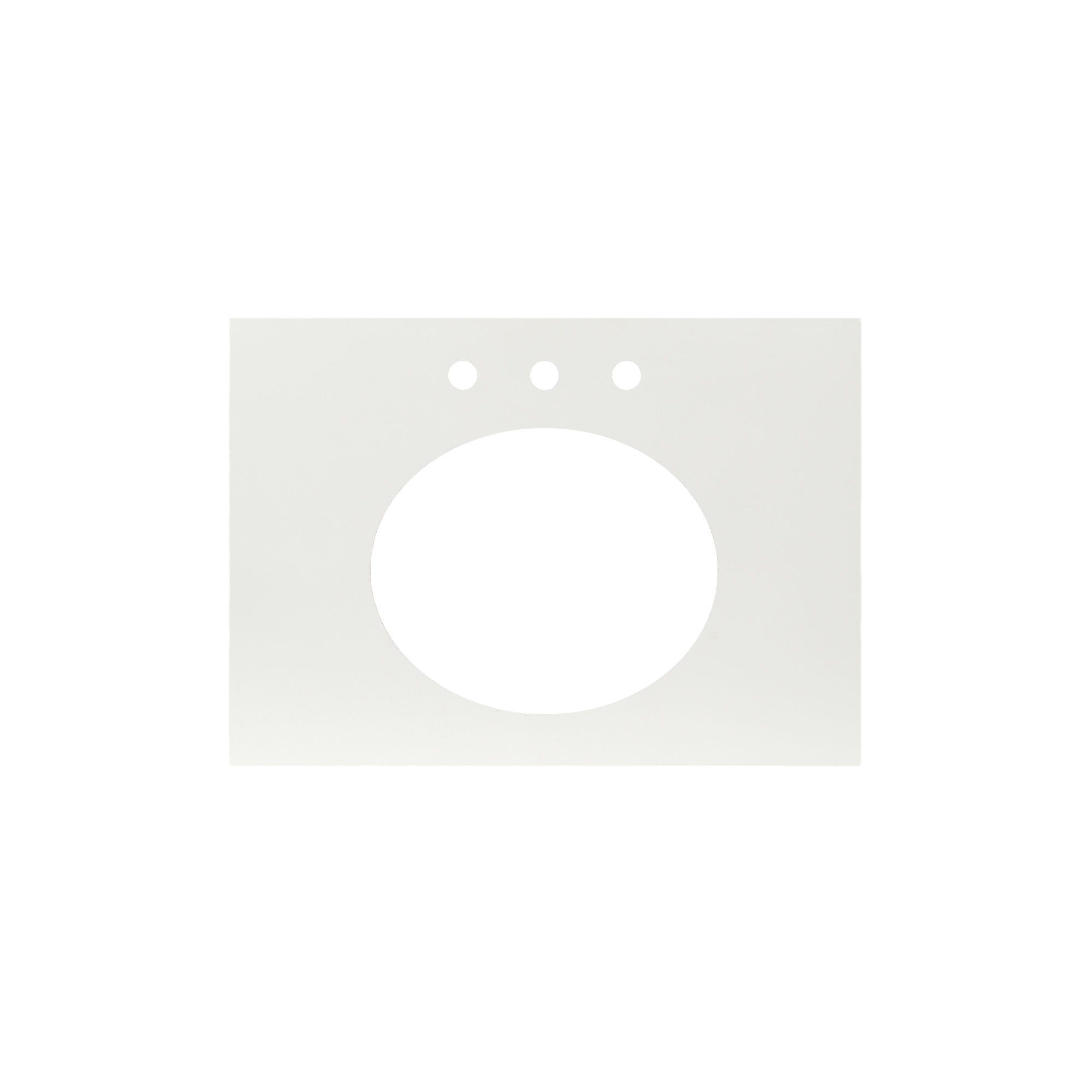 Native Trails 30" NativeStone Vanity Top in Pearl- Oval with 8" Widespread Cutout, NSV30-PO
