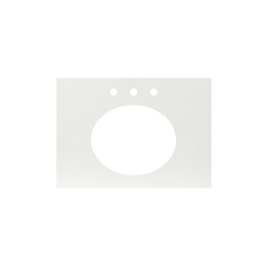 Alternate Image for Native Trails 30" NativeStone Vanity Top, Pearl, Oval with 3 Faucet Holes, VT30-O1714-P-3