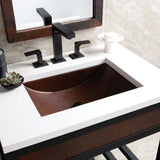Native Trails 30" NativeStone Vanity Top in Pearl- Rectangle with 8" Widespread Cutout, NSV30-PR