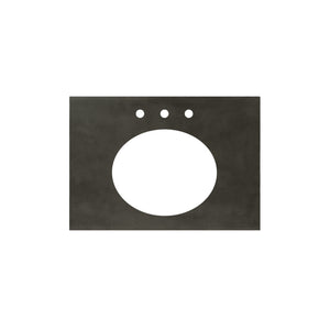 Alternate Image for Native Trails 30" NativeStone Vanity Top, Slate, Oval with 3 Faucet Holes, VT30-O1714-S-3