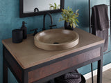 Native Trails 36" NativeStone Vanity Top in Earth- Oval with 8" Widespread Cutout, NSV36-EO