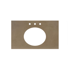 Alternate Image for Native Trails 36" NativeStone Vanity Top, Earth, Oval with 3 Faucet Holes, VT36-O1714-E-3