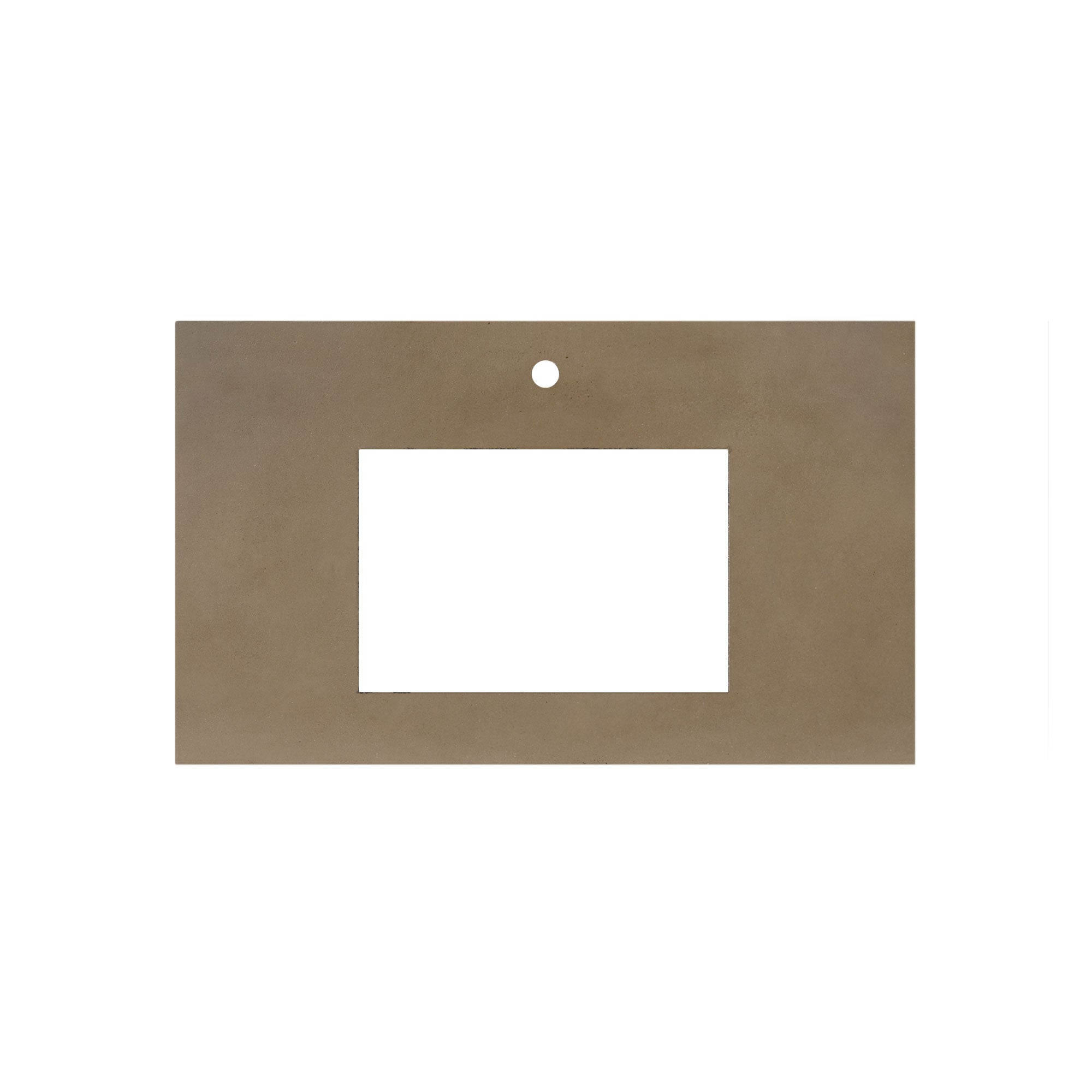Native Trails 36" NativeStone Vanity Top in Earth- Rectangle with Single Hole Cutout, NSV36-ER1