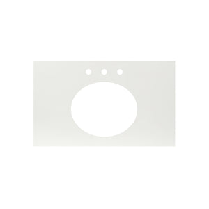 Alternate Image for Native Trails 36" NativeStone Vanity Top, Pearl, Oval with 3 Faucet Holes, VT36-O1714-P-3