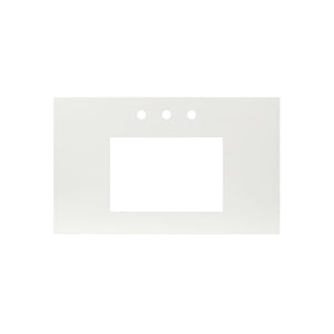 Alternate Image for Native Trails 36" NativeStone Vanity Top, Pearl, Rectangle 18x12 with 3 Faucet Holes, VT36-R1812-P-3