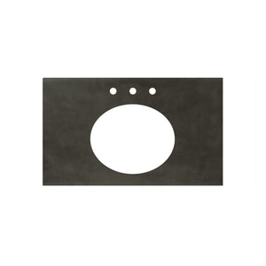 Alternate Image for Native Trails 36" NativeStone Vanity Top, Slate, Oval with 3 Faucet Holes, VT36-O1714-S-3