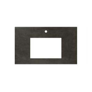 Alternate Image for Native Trails 36" NativeStone Vanity Top, Slate, Rectangle 18x12 with Single Faucet Hole, VT36-R1812-S-1