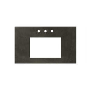 Alternate Image for Native Trails 36" NativeStone Vanity Top, Slate, Rectangle 18x12 with 3 Faucet Holes, VT36-R1812-S-3