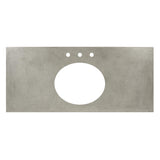 Native Trails 48" NativeStone Vanity Top in Ash- Oval with 8" Widespread Cutout, NSV48-AO