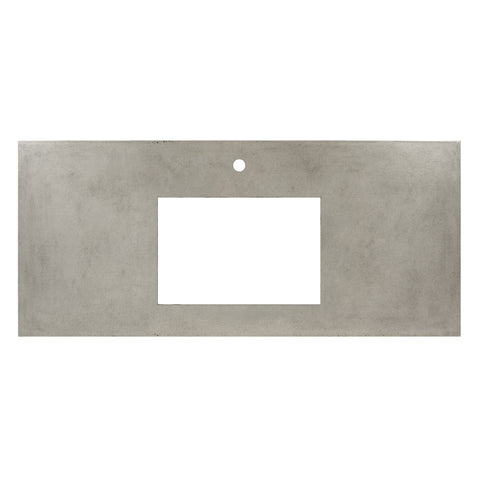 Native Trails 48" NativeStone Vanity Top in Ash- Rectangle with Single Hole Cutout, NSV48-AR1