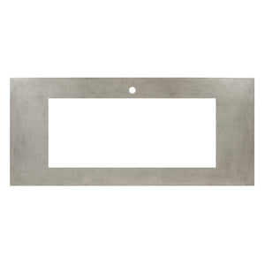Alternate Image for Native Trails 48" NativeStone Vanity Top, Ash, 34x14 Cutout for Trough with Single or No Faucet Hole, VT48-T3414-A-1