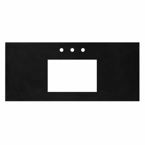 Alternate Image for Native Trails 48" Native Stone ADA Vanity Top, Charcoal, Rectangle 18x12 with 3 Faucet Holes, VT48-R1812-C-3