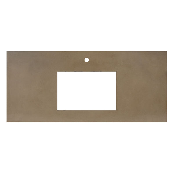 Native Trails 48" NativeStone Vanity Top in Earth- Rectangle with Single Hole Cutout, NSV48-ER1