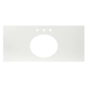 Alternate Image for Native Trails 48" NativeStone Vanity Top, Pearl, Oval with 3 Faucet Holes, VT48-O1714-P-3