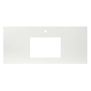Alternate Image for Native Trails 48" NativeStone Vanity Top, Pearl, Rectangle 18x12 with Single Faucet Hole, VT48-R1812-P-1