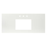 Native Trails 48" NativeStone Vanity Top in Pearl- Rectangle with 8" Widespread Cutout, NSV48-PR